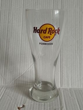 Hard Rock Cafe Foxwoods Clear Pilsner Glass 20oz